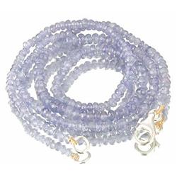 47ct. Single Strand Exclusive Natural A Block Tanzanite Necklace 18" RETAIL $35500 (JEW-1140)