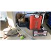 Image 1 : 2 MEASURING STICKS, STRIPING WAND, TIRE CHAINS AND FIRE EXTINGUISHING BACKPACK