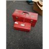 Image 1 : 2 TOOLBOXES WITH CONTENTS - PROTO TOOLBOX WITH SCREWS AND CLAMPS AND RED TOOLBOX WITH CONTENTS