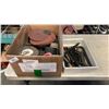 Image 1 : 2 BOXES OF LARGE ALLEN WRENCHES, GRINDING WHEELS AND FLAP WHEELS