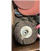 Image 8 : 2 BOXES OF LARGE ALLEN WRENCHES, GRINDING WHEELS AND FLAP WHEELS