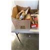 Image 1 : BOX OF TOOLS, C CLAMPS AND CHISELS