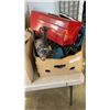 Image 2 : 3 BOXES OF POWER TOOLS, TOOLBOX, LAPTOP CASES AND MORE