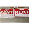 Image 2 : BOX OF NEW HEAT RESISTANT TAPE AND NEW FOR RENT SIGNS