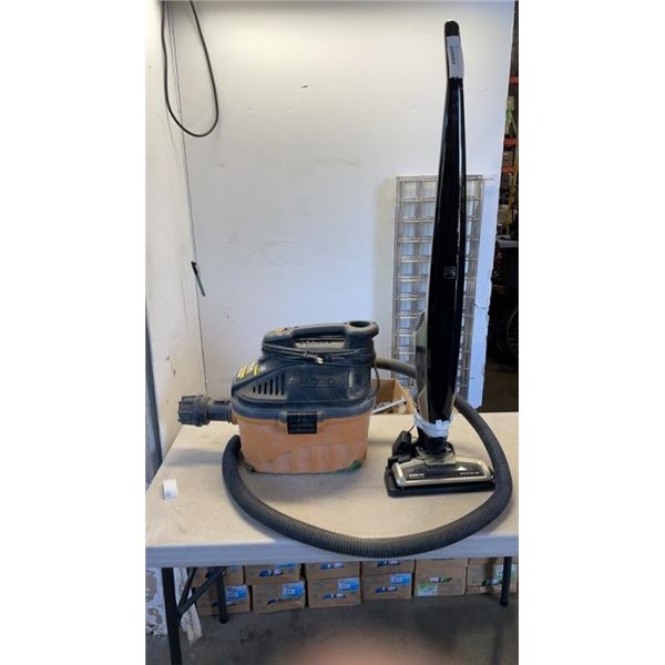 RIDGID 4 GALLON AND KENMORE STRATUS 18V VACUUM BOTH WORKING