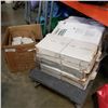 Image 1 : 10 BOXES OF WALL TILE 4 WHITE 5 GREY AND 1 DECORATIVE