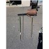Image 1 : LANDSCAPE ROLLER, RAKE AND 5FT PRY BAR