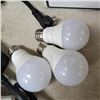 Image 2 : LOT OF 5 AS NEW GLOBE WIFI LIGHT BULBS WITH ELECTRIC TIMER PLUG AND WIFI PLUG