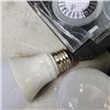 Image 4 : LOT OF 5 AS NEW GLOBE WIFI LIGHT BULBS WITH ELECTRIC TIMER PLUG AND WIFI PLUG