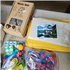 Image 2 : LOT OF NEW FIDGIT TOYS, PHONE JOYSTICK, PAINT BY NUMBERS KIT, MUSIC HAT AND 3IN1 SCRUBBER RETAIL $12