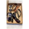 Image 2 : TRAY OF SUNGLASSES WITH, BEAUTY ITEMS: NAL POLISH, SCRUB PADS AND MORE