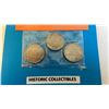 Image 2 : 3 CANADIAN GEORGE VI FIVE CENT COINS - 1937, 1938, 1939
