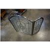 Image 2 : LEADED GLASS FIREPLACE SCREEN