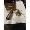 Image 8 : DECORATIVE MIRRORS, BRASS CANDLE STANDS AND PAINTING ON CANVAS