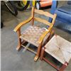 Image 2 : KIDS ROPE SEAT ROCKING CHAIR AND STOOL