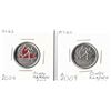 Image 1 : 2009 Canadian Twenty-Five Cent - 2010 Olympics Cindy Klassen Coloured and Uncoloured