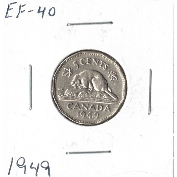 1949 Canadian Five Cent