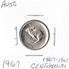 Image 1 : 1967 Canadian Five Cent - Centennial Rabbit