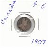 Image 1 : 1907 Canadian Silver Five Cent