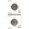 Image 1 : 2012 Canadian Twenty-Five Cents - Sir Isaac Brock - Coloured and Uncoloured