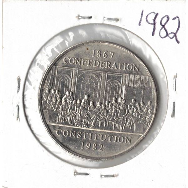 1982 Canadian Nickel Dollar - Constitution