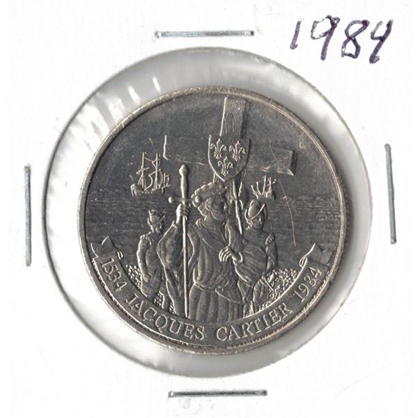 1984 Canadian Nickel Dollar - Jacques Cartier