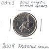 Image 1 : 2008 Canadian Twenty-Five Cent - 2010 Olympics Free Style Skiing