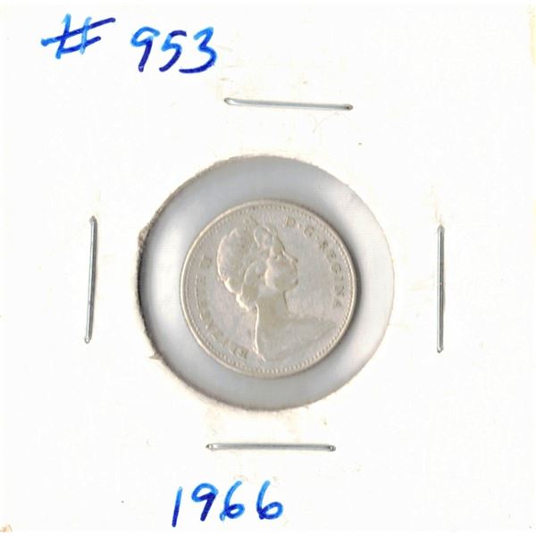 1966 Canadian Silver Ten Cent