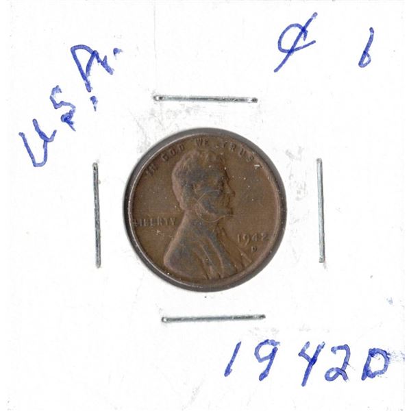 1942D Lincoln Penny