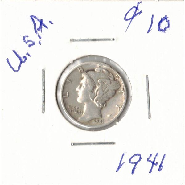 1941 USA Mercury Dime