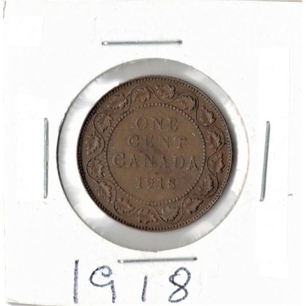 1918 Canadian Large Cent