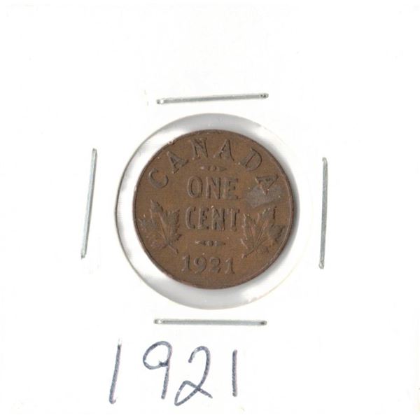 1921 Canadian Small Cent