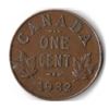 Image 1 : 1932 One Cent , Canadian