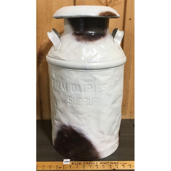 PAINTED FARM DAIRIES LTD SUDBURY MILK CAN