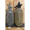 Image 1 : LOT OF 2 - METAL MESH SELZTER BOTTLES