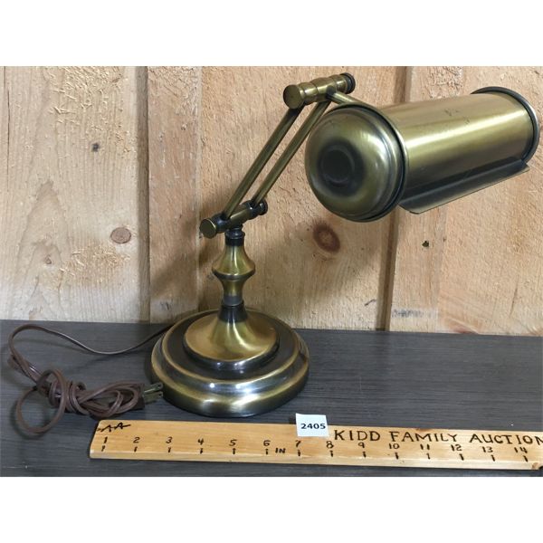 BRASS ARTICULATING DESK LAMP
