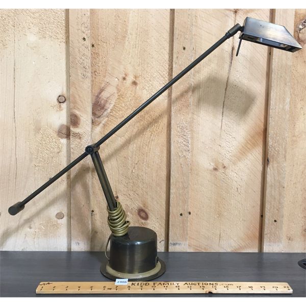 BRASS ARTICULATING DESK LAMP