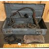 Image 1 : METAL MILITARY BOX DATED 1945 W/ MISC ANTIQUE TOOLS AND AXE HEAD