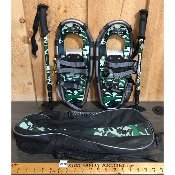 PAIR OF YUKON CHARLIE's CHILDS SZ SNOWSHOES - 7 x 16in