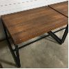 Image 2 : LOT OF 2 - WOODEN SLAB END TABLES - APPROX 20 x 22 x 30in