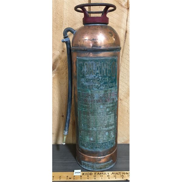 CONACO COPPER FIRE EXTINGUISHER - 24in TALL