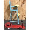 Image 2 : LOT OF 2 - PRESSED STEEL TRUCK AND TIN TOY HIGHCHAIR