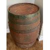 Image 2 : VINTAGE WOOD BARREL - 13 X 22 INCHES