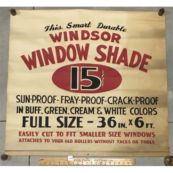 WINDSOR WINDOW SHADE ADVERTISMENT - 34 x 36in