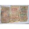Image 1 : LOT OF 5 - BURLAP SEED SACKS - SEE ALL PICS