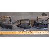Image 2 : LOT OF 3 - ANTIQUE IRONS 