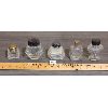 Image 2 : LOT OF 5 - GLASS INK WELLS