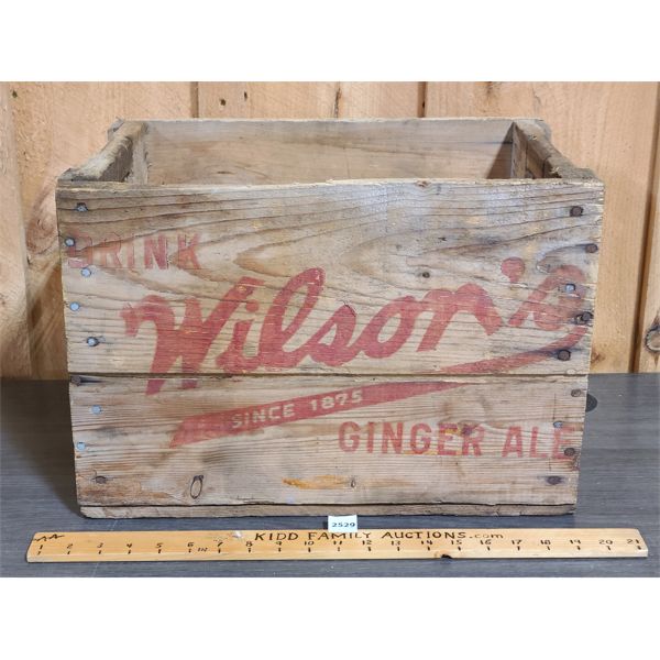 WILSON GINGER ALE CRATE 