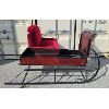 Image 1 : ANTIQUE HORSE DRAWN SLEIGH W/ VELVET SEAT 