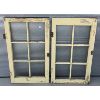 Image 1 : LOT OF 2 ANTIQUE 6 PANE WINDOWS - 20.5 x 36.5 in